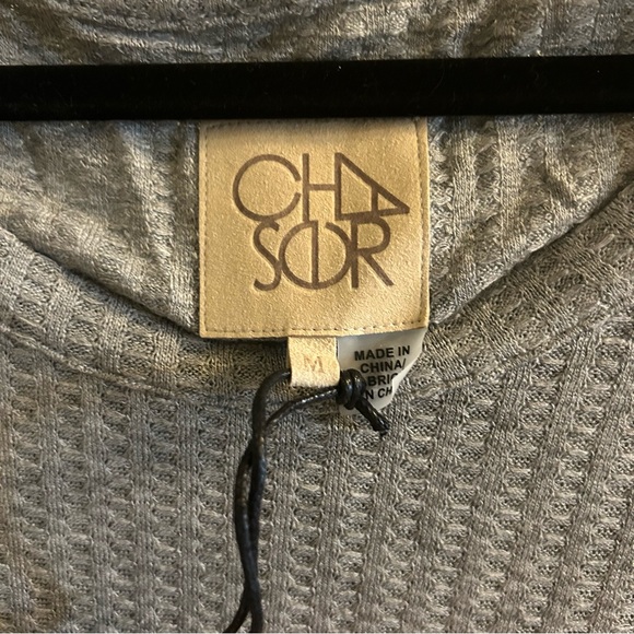 Chaser Waffle Knit Long-sleeve Thermal Size Medium in Grey - Picture 5 of 8